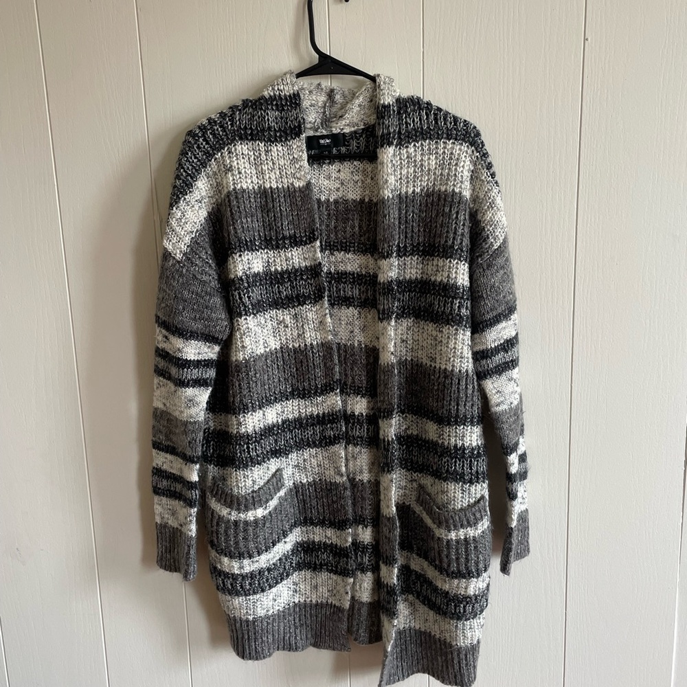 Mossimo Supply Co Gray and Black Cardigan Sweater